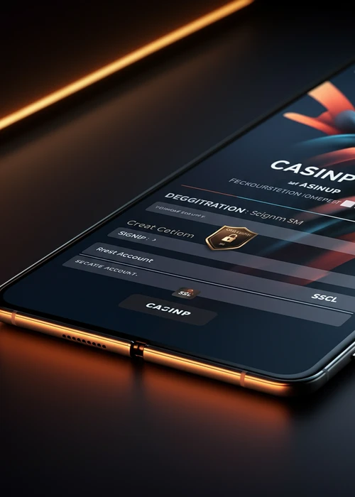 Registration form interface of Fafabet9 Casino with login and sign-up fields, showcasing secure entry to the gaming platform.